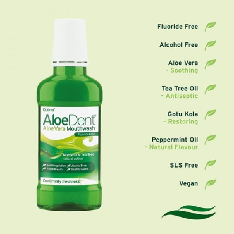 Aloe Dent Natural Mouthwash with Aloe Vera 250ml