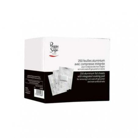 Peggy Sage Nail Care 250 Sheet Aluminum Box with Built-In Compress