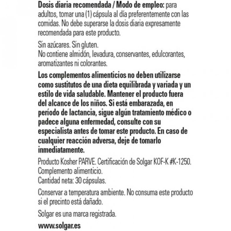 Solgar L-Glutathione Reduced 50mg Vegetable Capsules Detoxification of the Liver Glutamic Acid Cysteine and Glycine