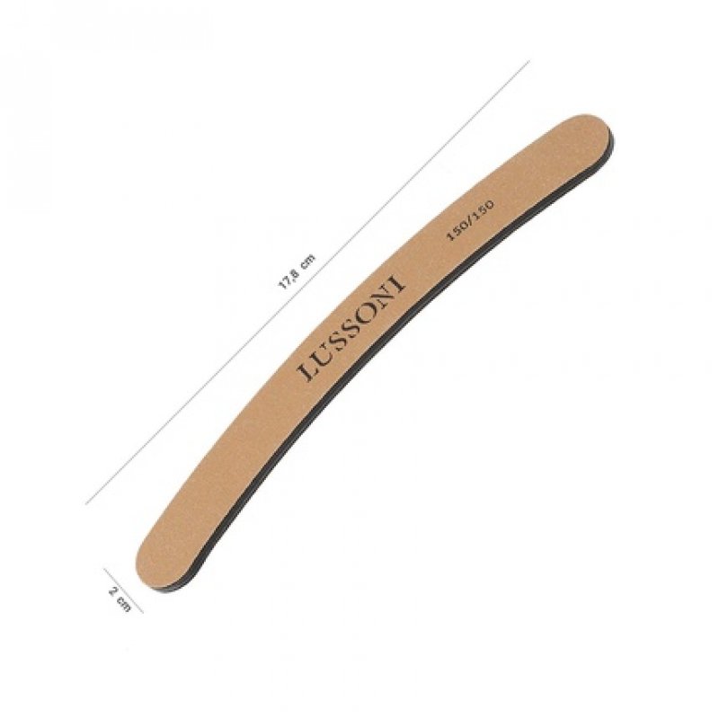 T4B Lussoni Premium Curved Nail Files 150/150 Grit - Pack of 50