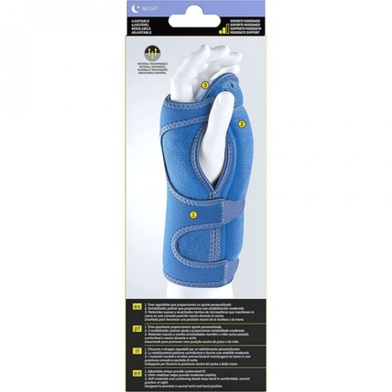 FUTURO Night Wrist Support Provides Support for Wrists with Symptoms of Carpal Tunnel Syndrome Adjustable Night Time