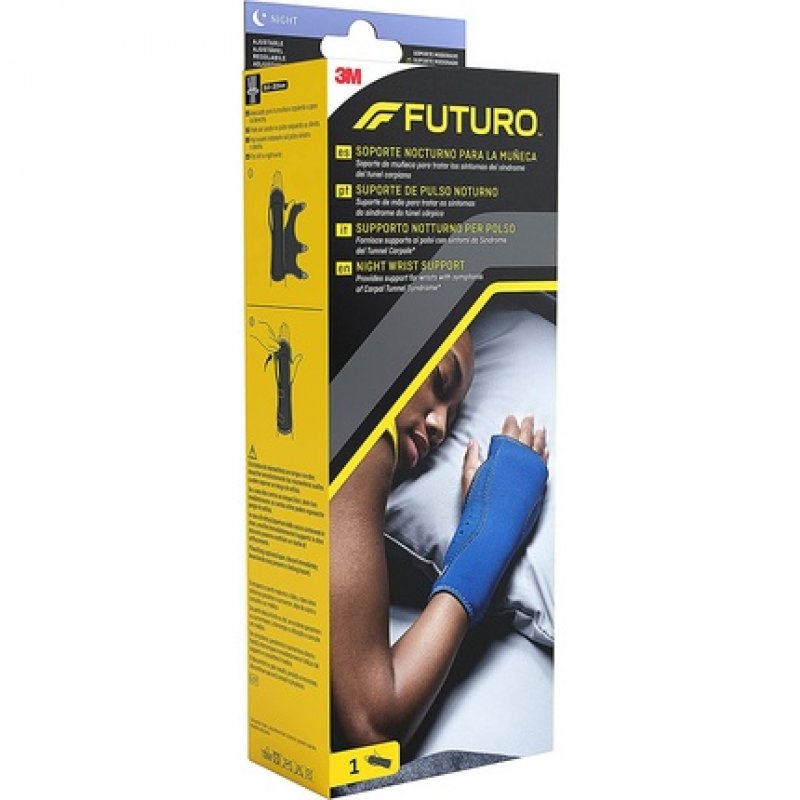 FUTURO Night Wrist Support Provides Support for Wrists with Symptoms of Carpal Tunnel Syndrome Adjustable Night Time