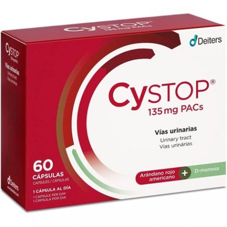 Deiters Cystop Red Blueberry Tablets for Cystitis with D-Mannose 60 Capsules
