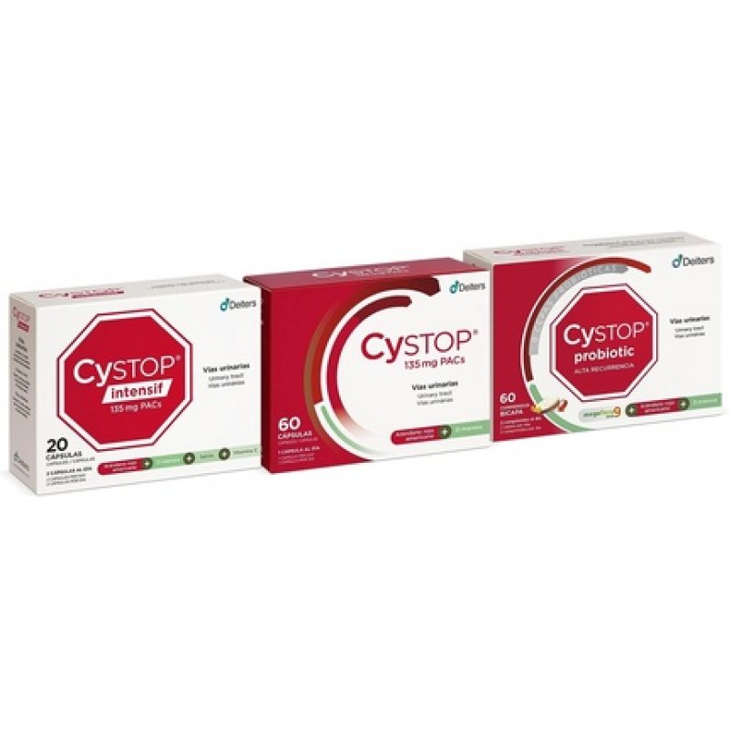 Deiters Cystop Red Blueberry Tablets for Cystitis with D-Mannose 60 Capsules