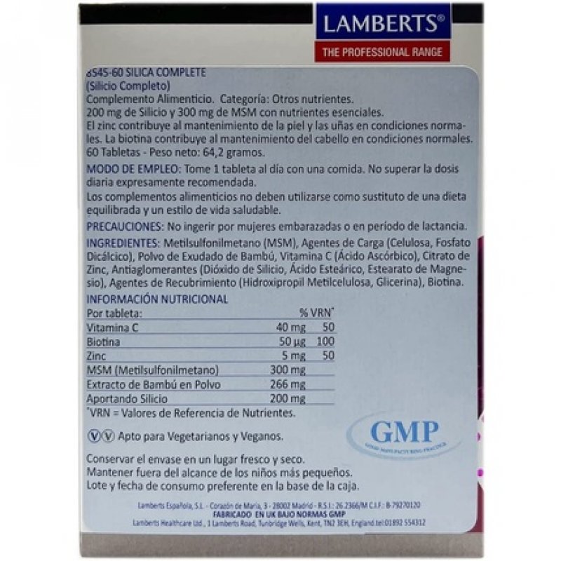 Lamberts Silica Complete 60 Tablets