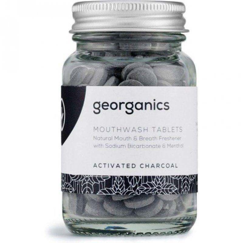 Georganics Charcoal Mouthwash Tablets with Sodium Bicarbonate 180 Tablets