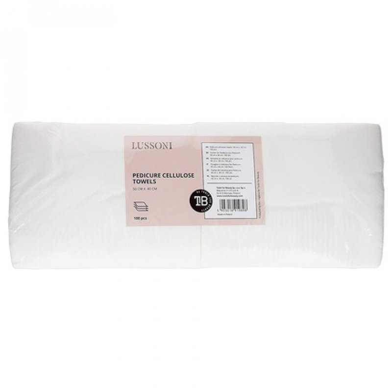 T4B LUSSONI Cellulose Pedicure Disposable Towels 50cm x 40cm