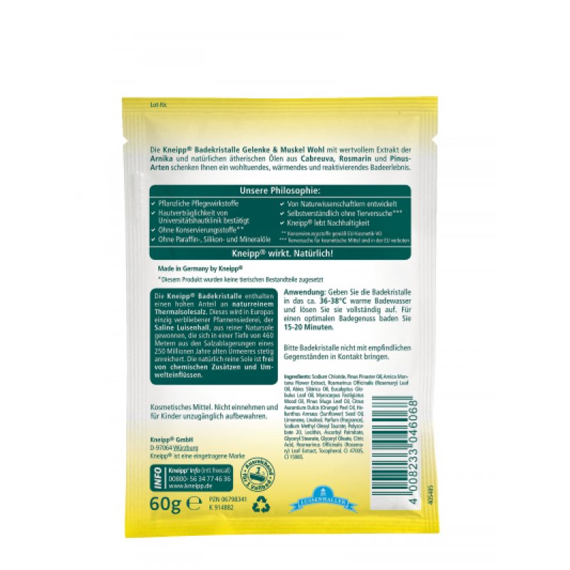 Kneipp 92240 sel et minéraux de bain 60 g Billes de bain