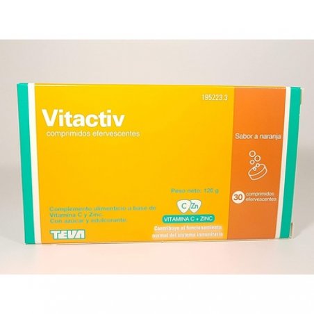 Vitactiv Orange Flavored Effervescent Tablets 30 Count