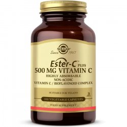 Solgar Ester-C Plus 500mg Vitamin C Supports Healthy Immune System Highly Absorbable Antioxidant 100 Vegetable Capsules