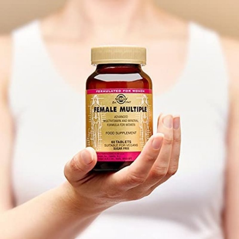 Solgar Female Multiple Tablets with 27 Key Nutrients for Daily Wellbeing 60 Tablets