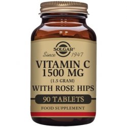 Solgar Vitamin C 1500mg with Rose Hips Tablets 90 Count