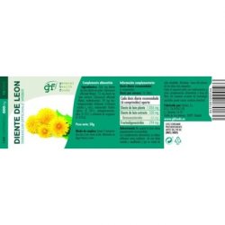 GHF Diente de León 500mg Herbal Supplement 100 Capsules