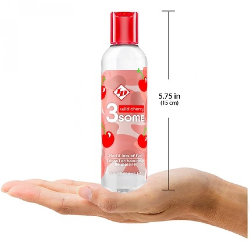 ID 3Some 3 in 1 Lick Massage Lotion Lube 118ml Passion Fruit Flavour Warming Massage Gel