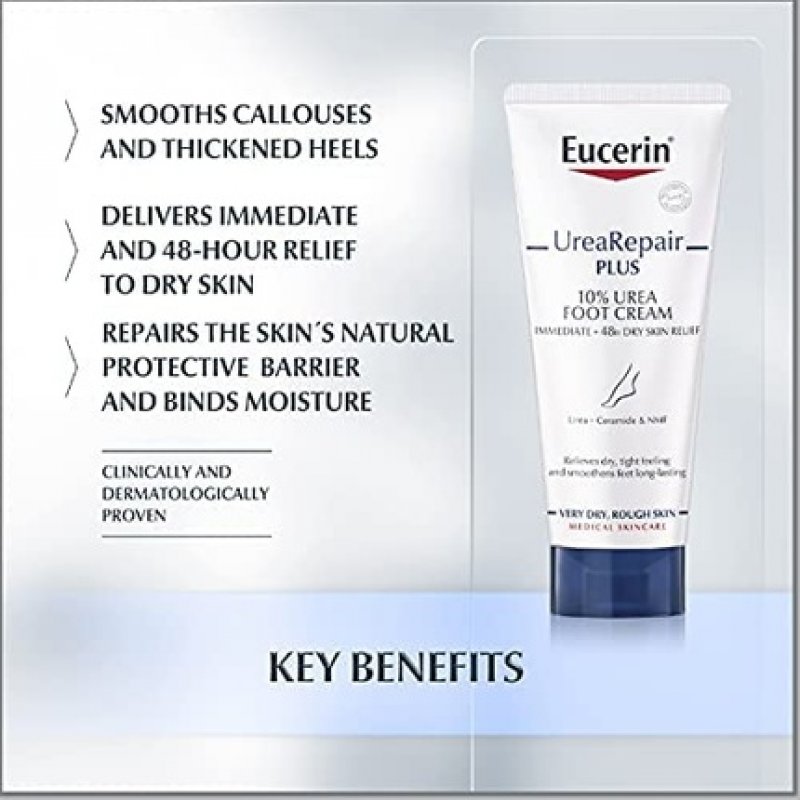 Eucerin UreaRepair Plus Foot Cream Fragrance Free 100ml