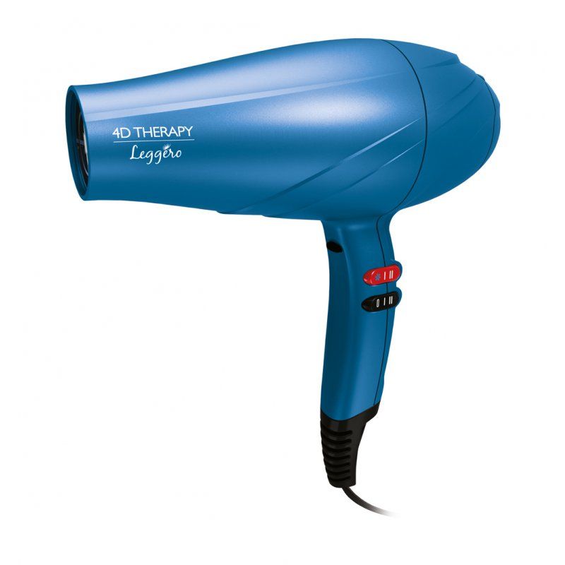 GA.MA Leggero Ion 4D Therapy sèche-cheveux 2400 W Noir, Bleu