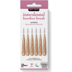 The Humble Co Bamboo Interdental Brush Size 0 Purple