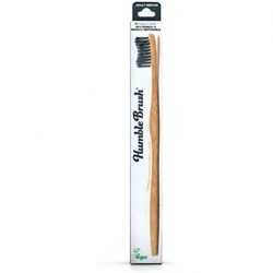 The Humble Co. Black Bamboo Toothbrush Medium Bristles Biodegradable Environmentally Friendly Vegan Recommended by