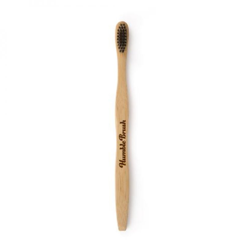 The Humble Co. 16461 brosse à dents Noir, Bois Adulte