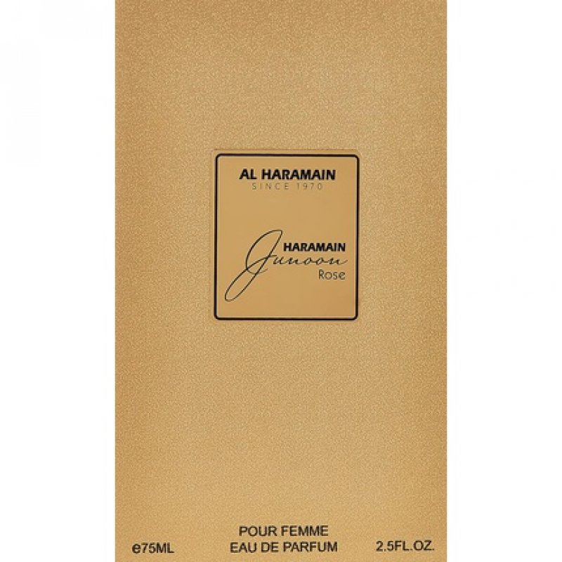Al Haramain Junoon Rose Eau De Parfum Spray 75ml Gold