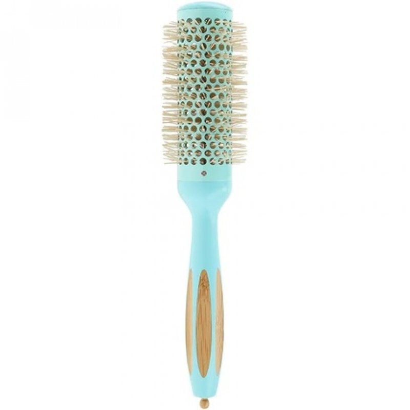 T4B Ilu BambooM Styling Detangling Eco Friendly Natural Bamboo Round Volume Color Hairbrush for Professional