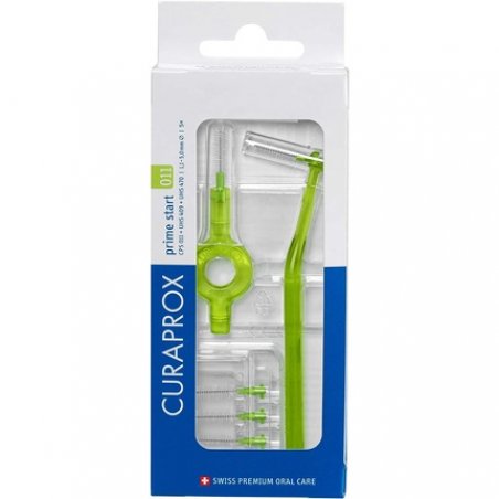 Curaprox CPS 011 Prime Start Interdental Brush Kit Lime Green