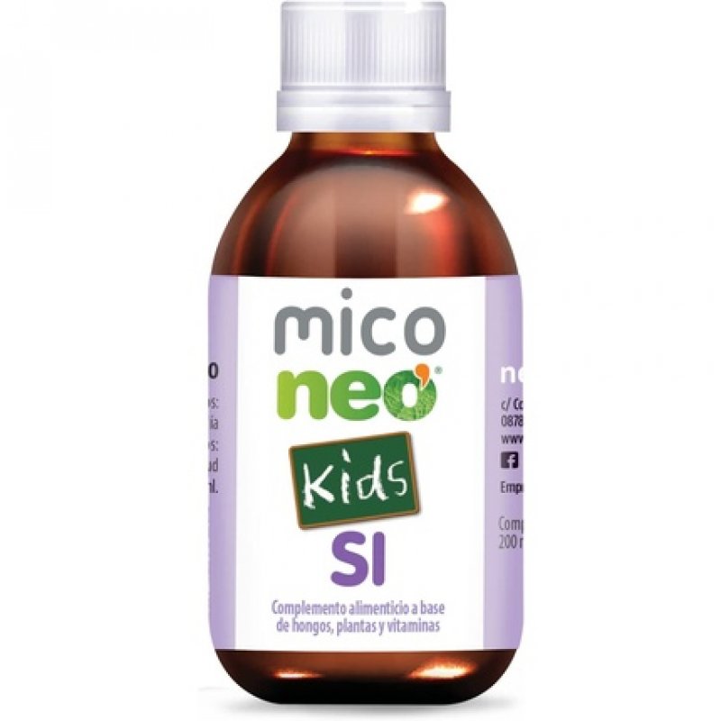 Mico NEO SI Kids Children's Syrup Reishi, Sun Mushroom and Shiitake Gluten and Dairy Free For Immunocompromised