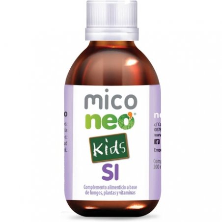 Mico NEO SI Kids Children's Syrup Reishi, Sun Mushroom and Shiitake Gluten and Dairy Free For Immunocompromised