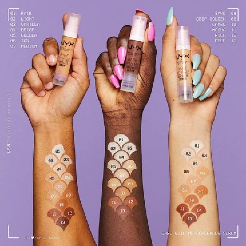 NYX Professional Makeup Bare With Me Concealer Serum Up to 24Hr Hydration Light Tan