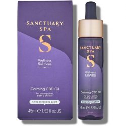 Sanctuary Spa CBD Oil Calming Multipurpose Oil For Pulse Points Bath and Shower Vegan and Cruelty Free 45ml