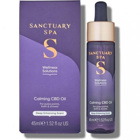 Sanctuary Spa CBD Oil Calming Multipurpose Oil For Pulse Points Bath and Shower Vegan and Cruelty Free 45ml