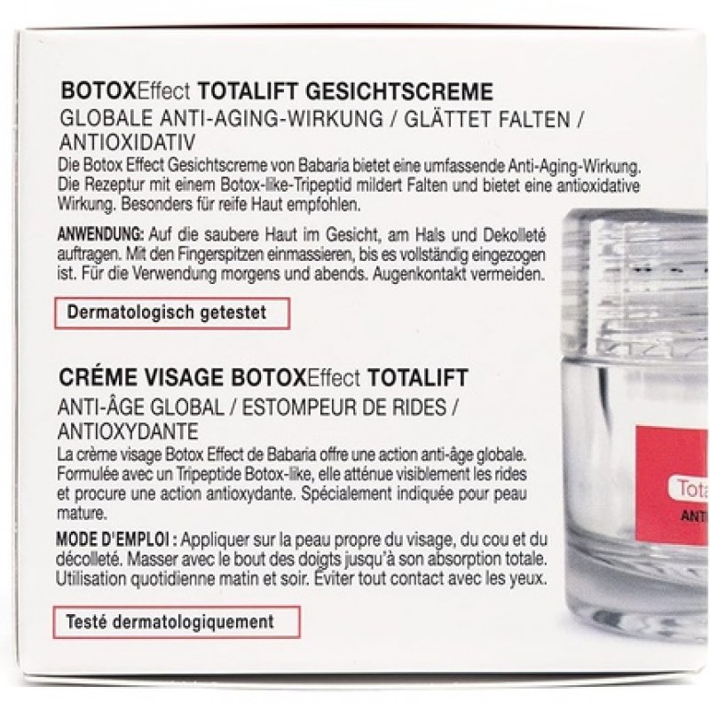 BABARIA Botox Effect Facial Cream 50ml