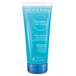 Bioderma Atoderm Shower Gel Gentle Body Wash Cleanses Softens and Protects Normal to Dry Sensitive Skin with Glycerin