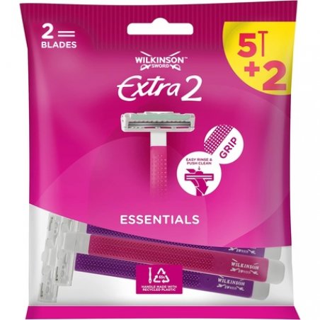 Wilkinson Sword Extra 2 Beauty Disposable Razors Pink 5 Count