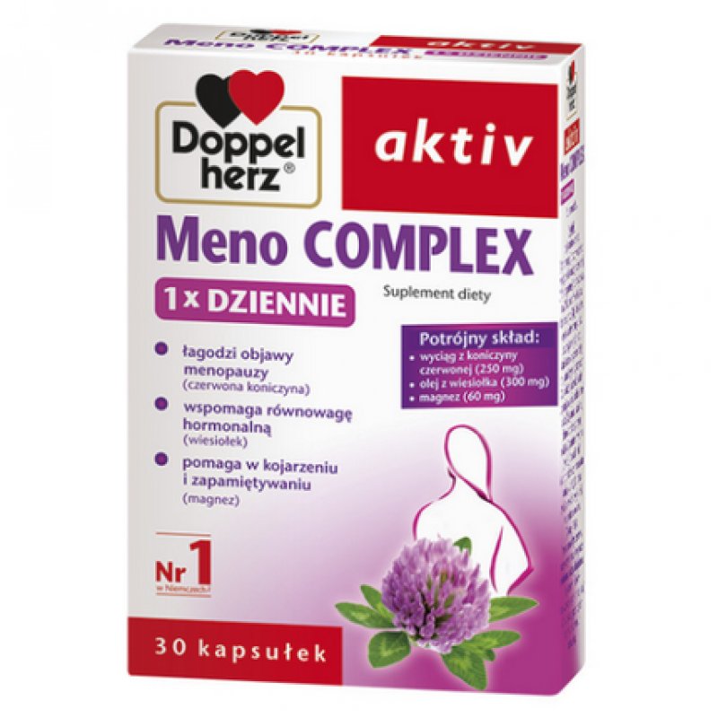Doppelherz Meno Complex 30 Capsules Menopause Red Clover Sweating