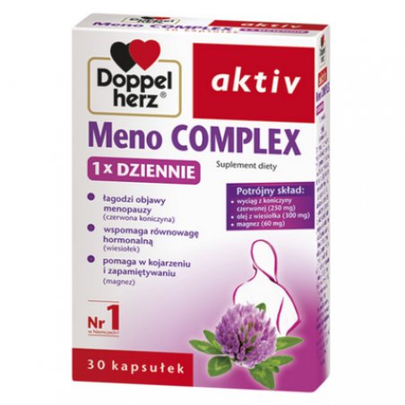 Doppelherz Meno Complex 30 Capsules Menopause Red Clover Sweating