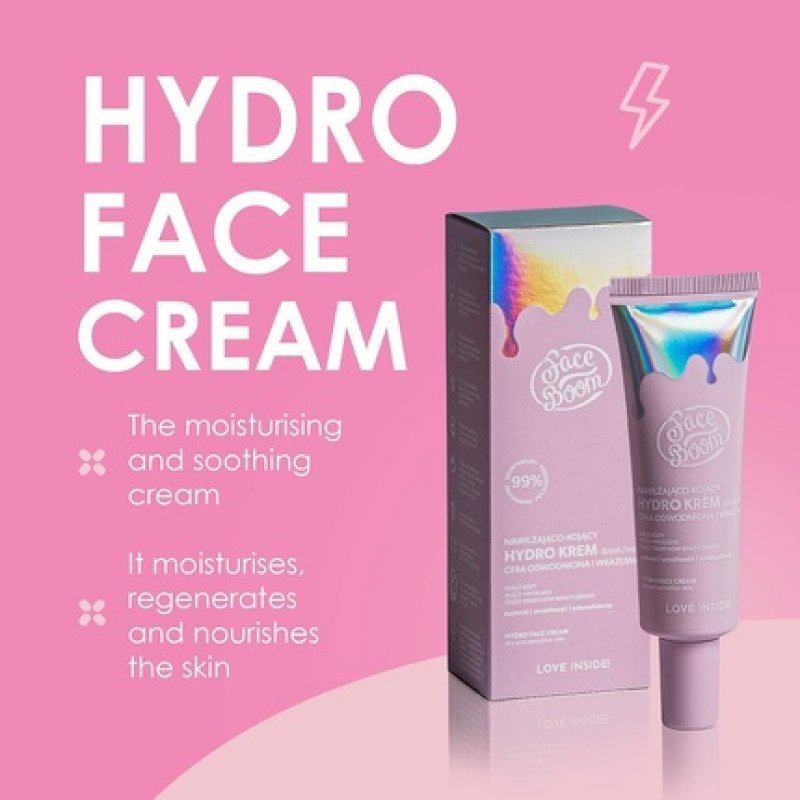 Body Boom Faceboom Moisturising and Soothing Cream for Dry and Sensitive Skin 50ml