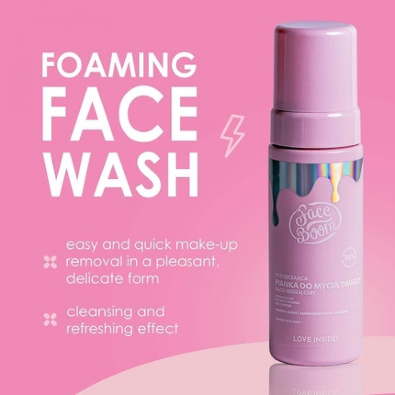 Body Boom Faceboom Foaming Face Wash Easy And Quick Make-Up Removal In A Pleasant Delicate Form Cleansing And