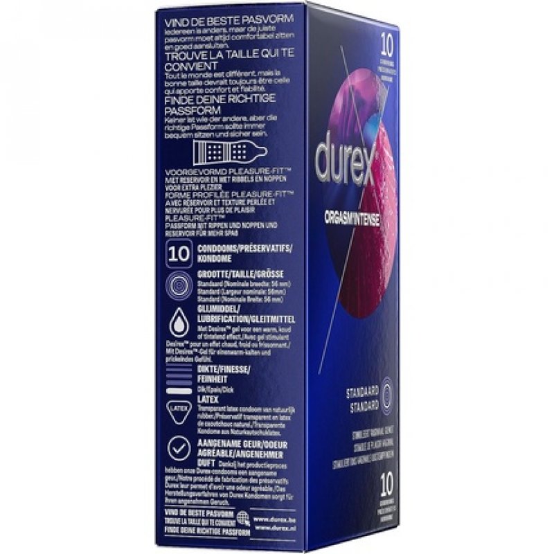 Durex Orgasm Intense Condoms 10 Count