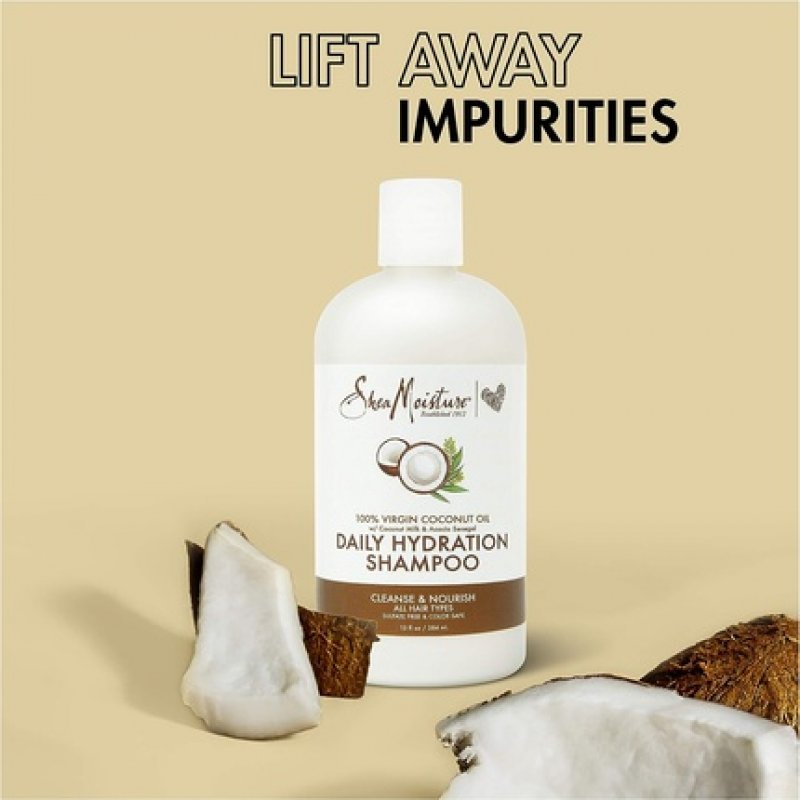 Shea Moisture 100% Virgin Coconut Oil Daily Hydrating Shampoo 384ml