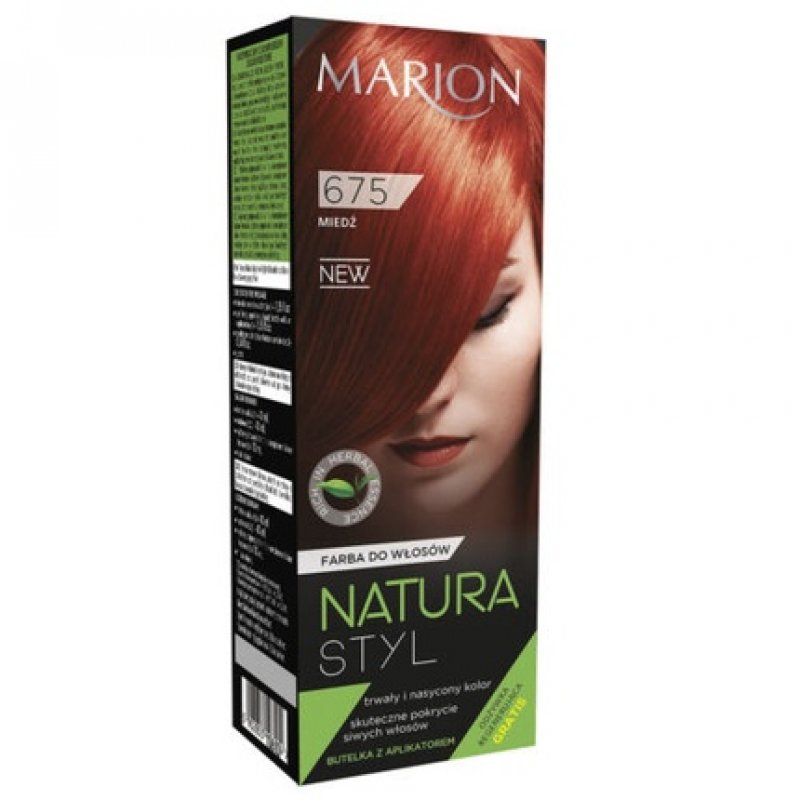 Marion Natura Styl Hair Color 675 Copper 80ml Conditioner 10ml