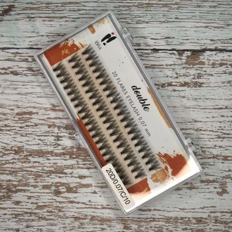 IBRA Makeup Double Eyelash Tube Knot 10mm