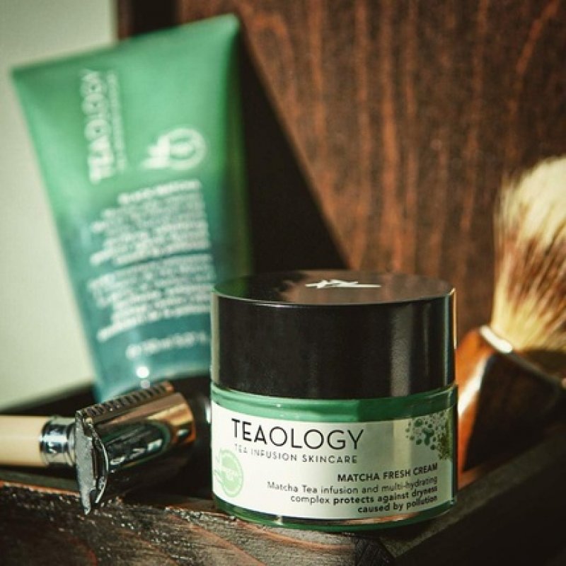 Teaology Matcha Fresh Cream 50ml Moisturizing Care Day Cream and Night Cream Natural Cosmetics Vegan