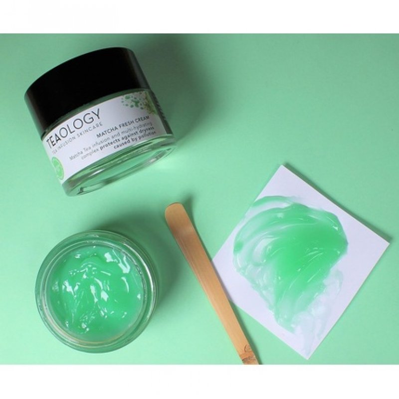 Teaology Matcha Fresh Cream 50ml Moisturizing Care Day Cream and Night Cream Natural Cosmetics Vegan