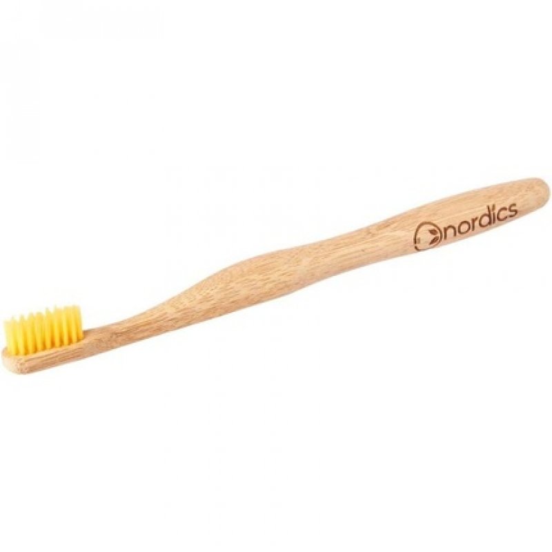 Nordics Organic Care Eco Bamboo Toothbrush with Yellow Bristles