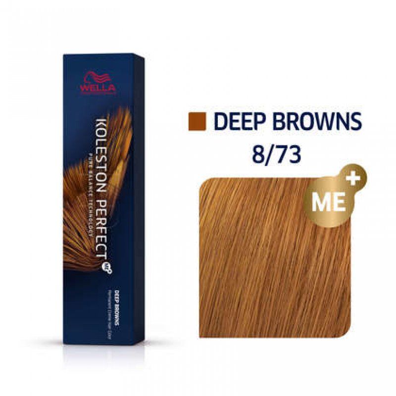 Wella Koleston Perfect Me Deep Browns 8/73 Blond Clair Marron Doré 60ml