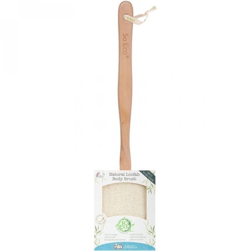 So Eco Flat Loofah With Wooden Handle