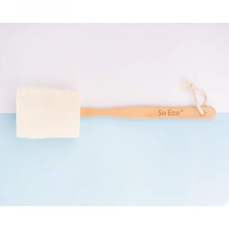 So Eco Flat Loofah With Wooden Handle