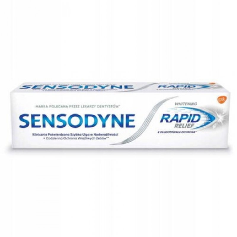 Sensodyne Rapid Relief Whitening Toothpaste 75ml