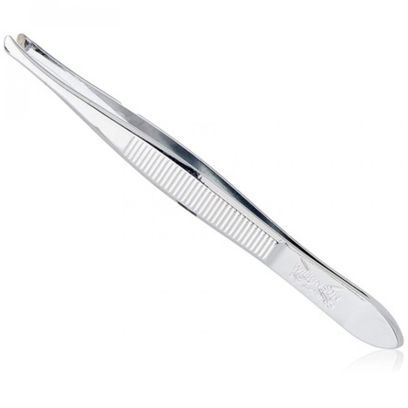 Wilkinson Sword Chrome Manicure Tweezers with Slanted Tip